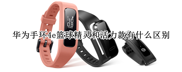 华为手环4e篮球精灵和活力款有什么区别