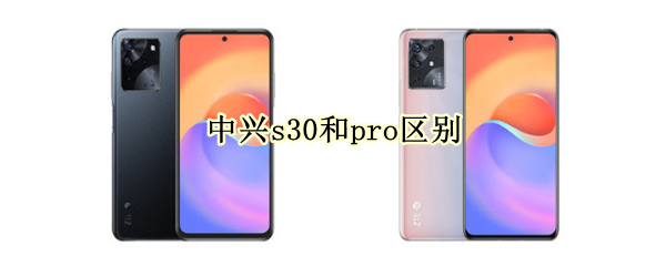 中兴s30和pro区别