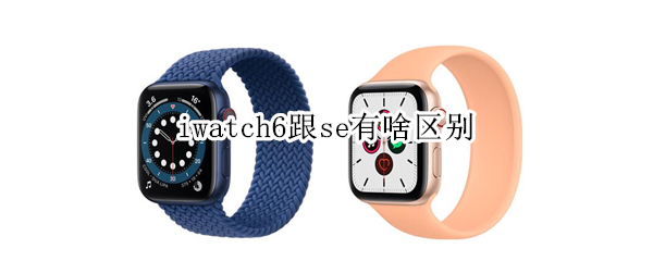 iwatch6跟se有啥区别