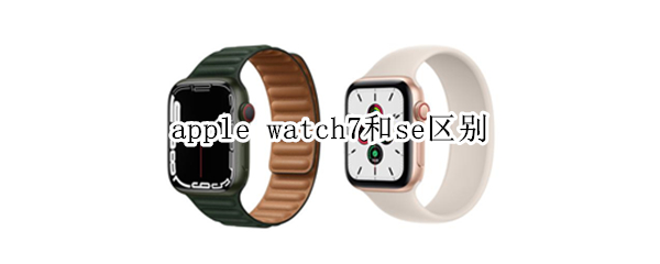 apple watch7和se区别