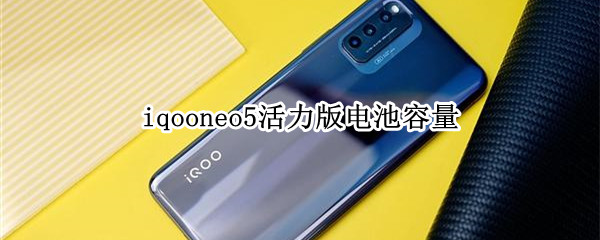 iqooneo5活力版电池容量