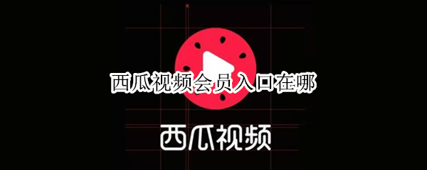西瓜视频会员入口在哪