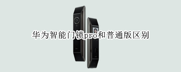 华为智能门锁pro和普通版区别