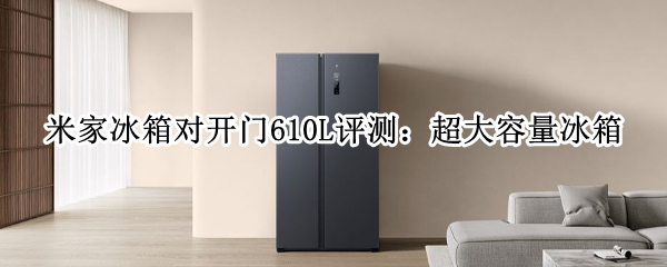 米家冰箱对开门610L评测：超大容量冰箱