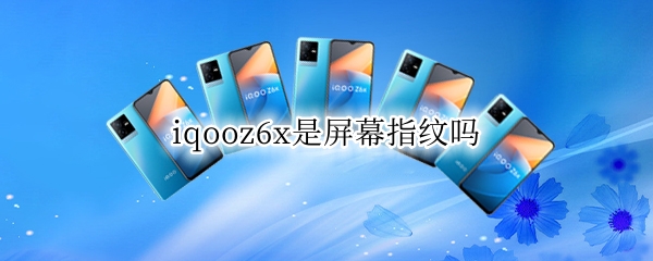 iqooz6x是屏幕指纹吗
