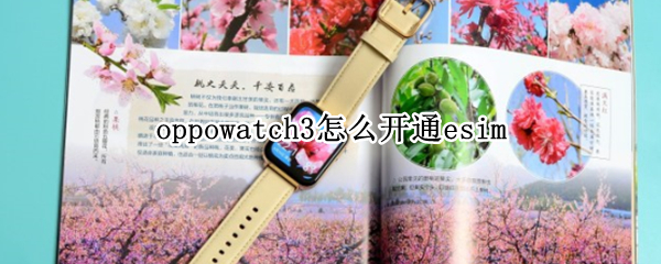 oppowatch3怎么开通esim