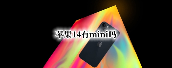 苹果14有mini吗