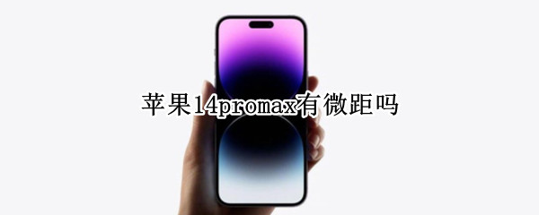 苹果14promax有微距吗