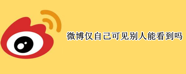 微博仅自己可见别人能看到吗