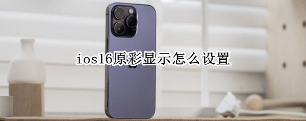 ios16原彩显示怎么设置