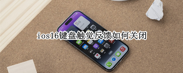 ios16键盘触觉反馈如何关闭