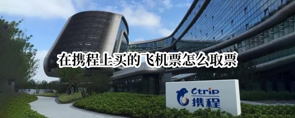 在携程上买的飞机票怎么取票
