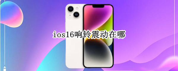 ios16响铃震动在哪