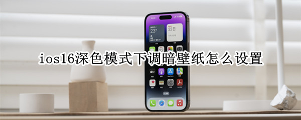 ios16深色模式下调暗壁纸怎么设置