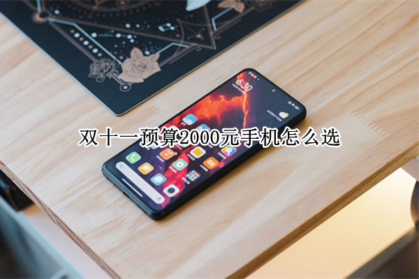 双十一预算2000元手机怎么选