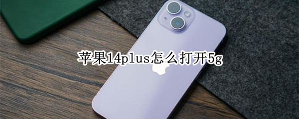 苹果14plus怎么打开5g