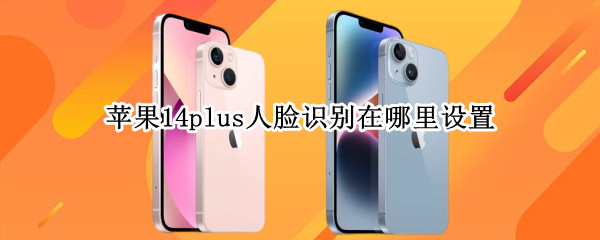苹果14plus人脸识别在哪里设置