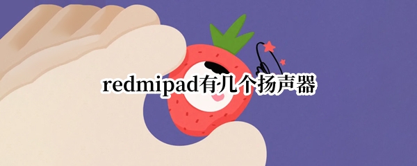 redmipad有几个扬声器