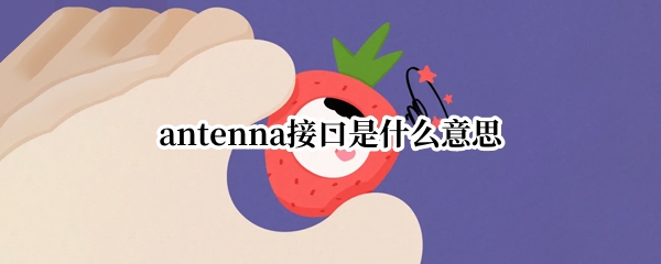 antenna接口是什么意思