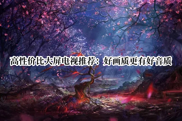 高性价比大屏电视推荐：好画质更有好音质
