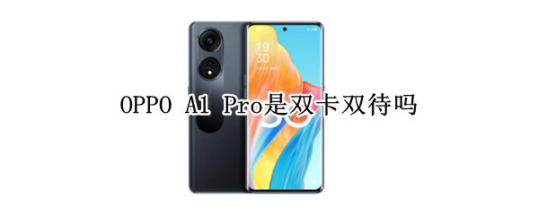OPPO A1 Pro是双卡双待吗