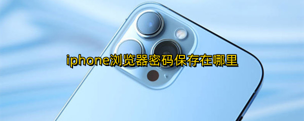 iphone浏览器密码保存在哪里