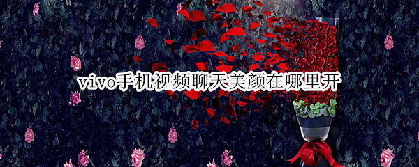 vivo手机视频聊天美颜在哪里开
