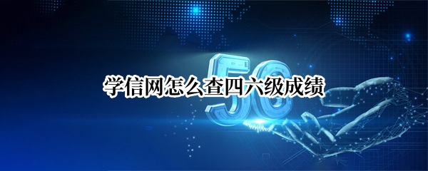 学信网怎么查四六级成绩