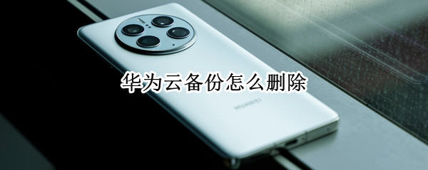 华为云备份怎么删除