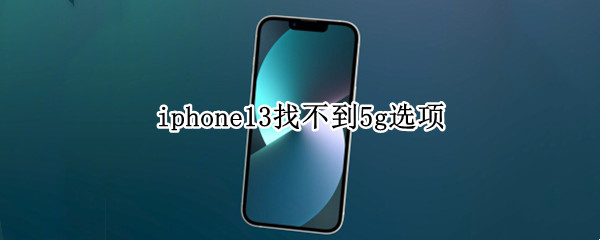 iphone13找不到5g选项