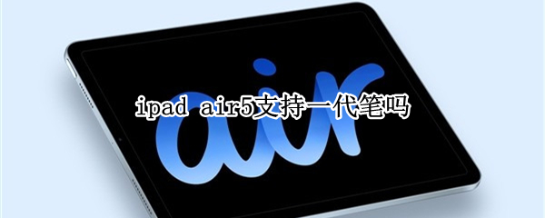 ipad air5支持一代笔吗