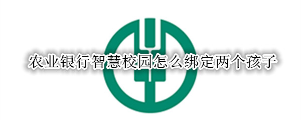 农业银行智慧校园怎么绑定两个孩子