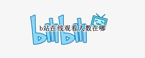 b站在线观看人数在哪