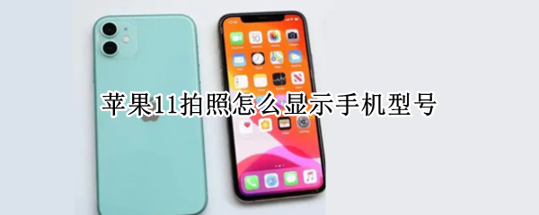 苹果11拍照怎么显示手机型号