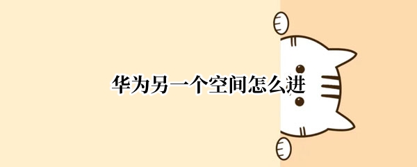 华为另一个空间怎么进