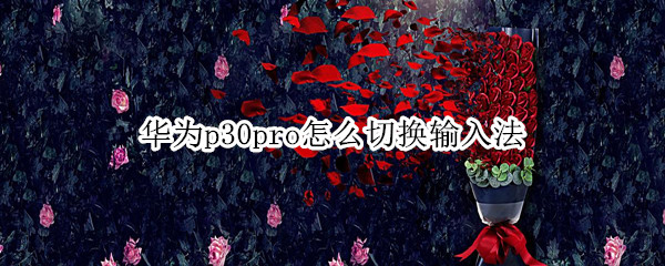 华为p30pro怎么切换输入法