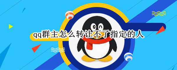 qq群主怎么转让不了指定的人