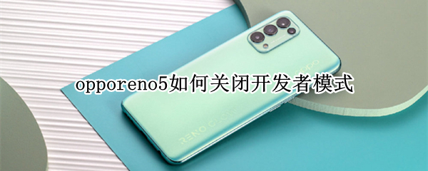 opporeno5如何关闭开发者模式