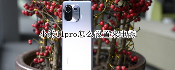 小米11pro怎么设置来电秀