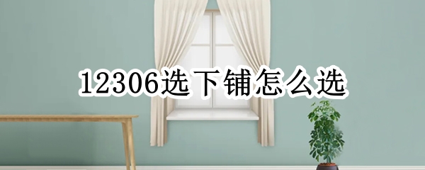 12306选下铺怎么选